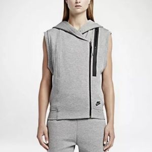 nike sleeveless hoodie zip